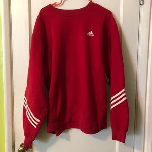 Adidas red sweatshirt